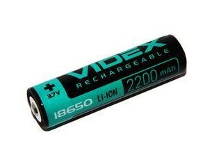 Акумулятор Videx Li-ion 18650 3.7V 2200mAh з захистом від перегрівання 13197 фото