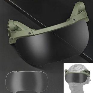 Окуляри Wosport Tactical Helmet Flip Goggles Olive 35412 фото