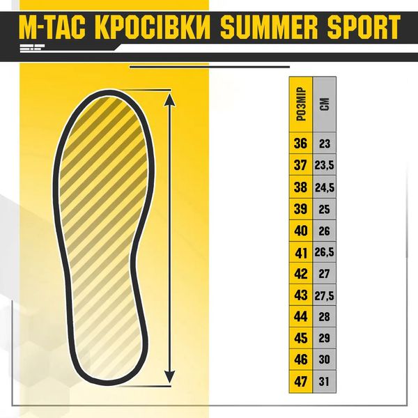 Кросівки M-Tac Summer Sport Dark Olive Size 40 31451-40 фото