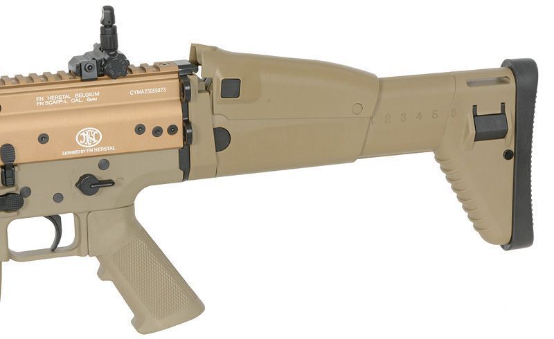 Страйкбольна штурмова гвинтівка Cybergun FN SCAR-L Eshooter ETU Gen2 25 RPS Tan 34086 фото