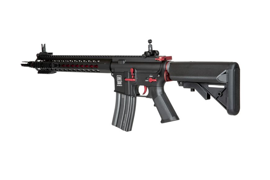 Страйкбольна штурмова гвинтівка Specna Arms SA-B14 One KeyMod 12” Red Edition HPA Модернізована версія 31860 фото