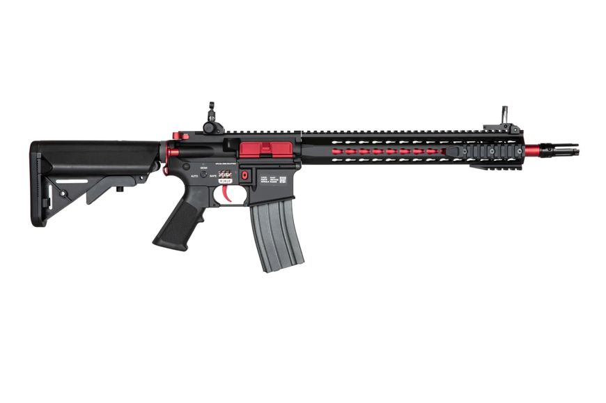 Страйкбольна штурмова гвинтівка Specna Arms SA-B14 One KeyMod 12” Red Edition HPA Модернізована версія 31860 фото