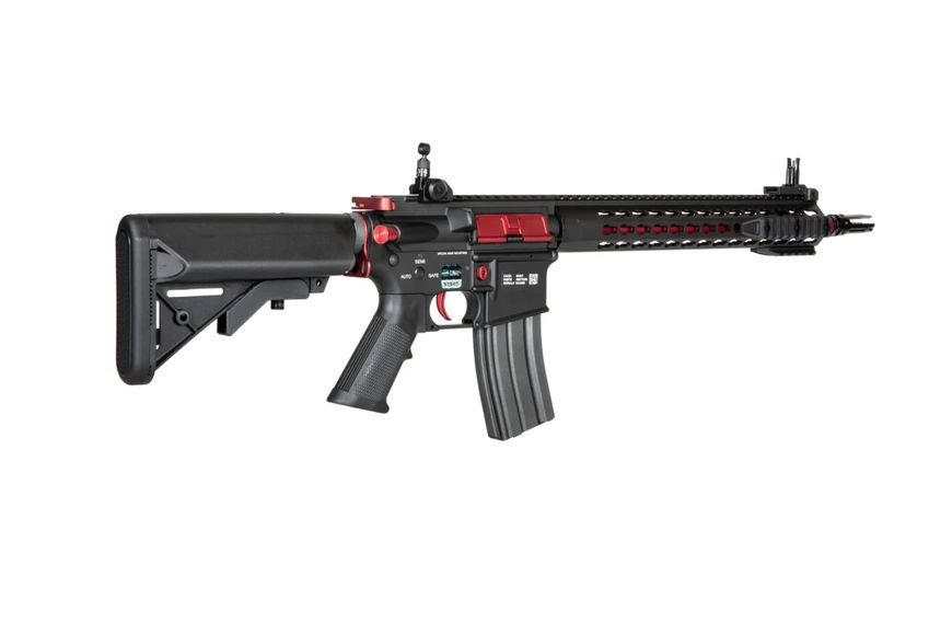 Страйкбольна штурмова гвинтівка Specna Arms SA-B14 One KeyMod 12” Red Edition HPA Модернізована версія 31860 фото