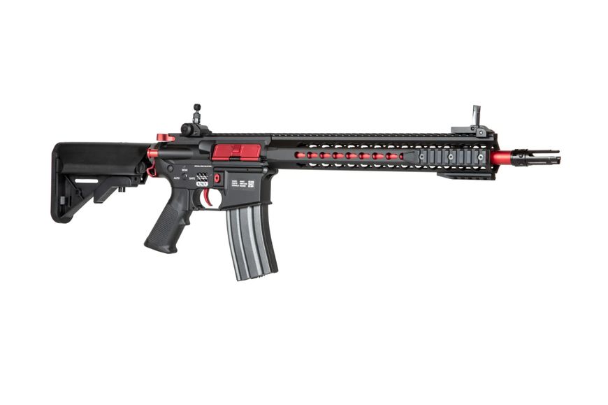 Страйкбольна штурмова гвинтівка Specna Arms SA-B14 One KeyMod 12” Red Edition HPA Модернізована версія 31860 фото