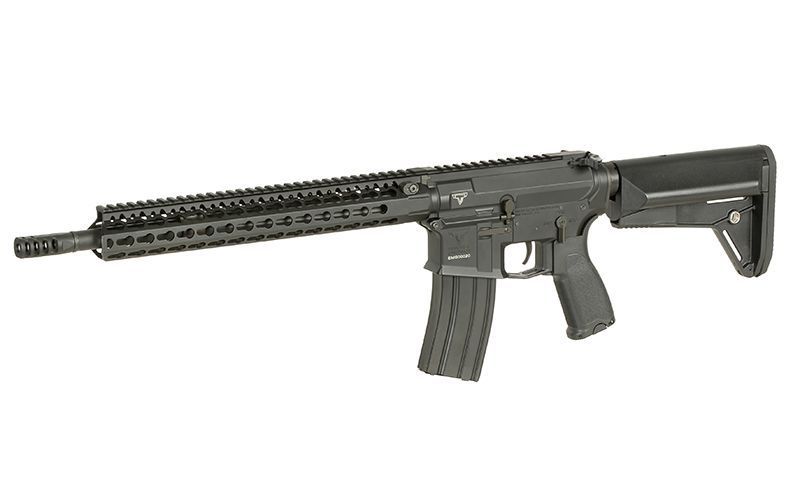 Страйкбольна штурмова гвинтівка Cyma Platinum Replica of the TTI JW2 AR15 rifle with 25RPS, ESHOOTER ETU Black 33306 фото