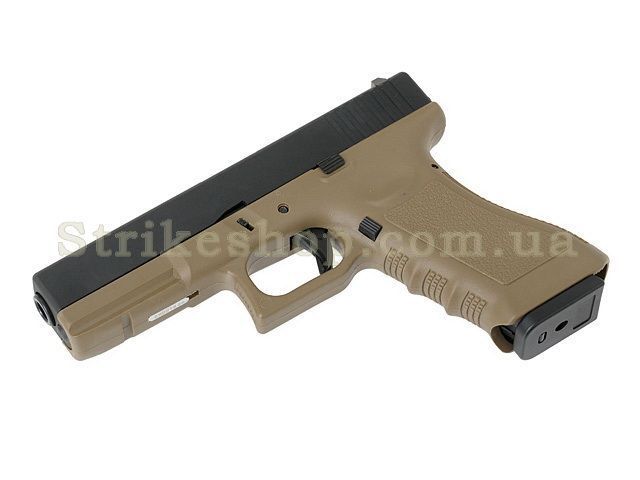 Страйкбольный пистолет Glock 17 Army Metal Tan Green Gas 3887 фото