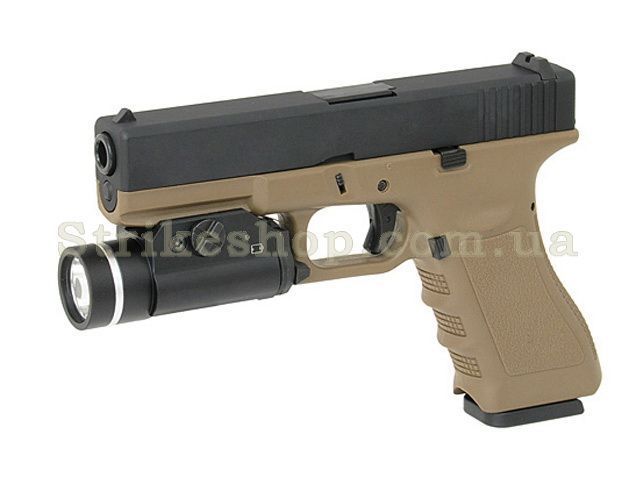 Страйкбольный пистолет Glock 17 Army Metal Tan Green Gas 3887 фото