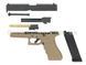 Страйкбольный пистолет Glock 17 Army Metal Tan Green Gas 3887 фото 5