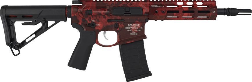 Страйкбольна штурмова гвинтівка EMG Noveske N4 Gen.4 "Pistol" AEG Kryptek Obscura Red 34179 фото