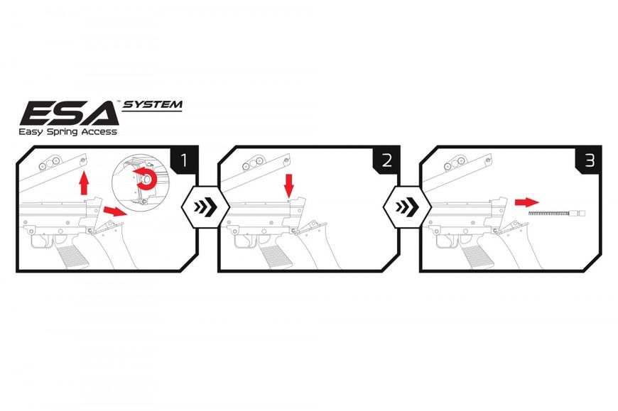 Страйкбольний кулемет Specna Arms SA-46 Core Machine Gun Black 25048 фото