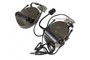 Навушники активні з комунікатором Z-Tactical Z152 CII Headset with Adapter for Helmets Olive 25462 фото