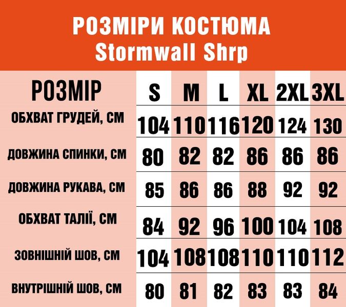 Костюм Camo-Tec Stormwall Shrp Norman Size M 27082-m фото