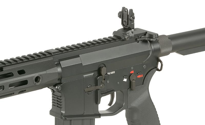 Страйкбольна штурмова гвинтівка Cyma Platinum CM.097F AEG Rifle Eshooter ETU Black 33309 фото