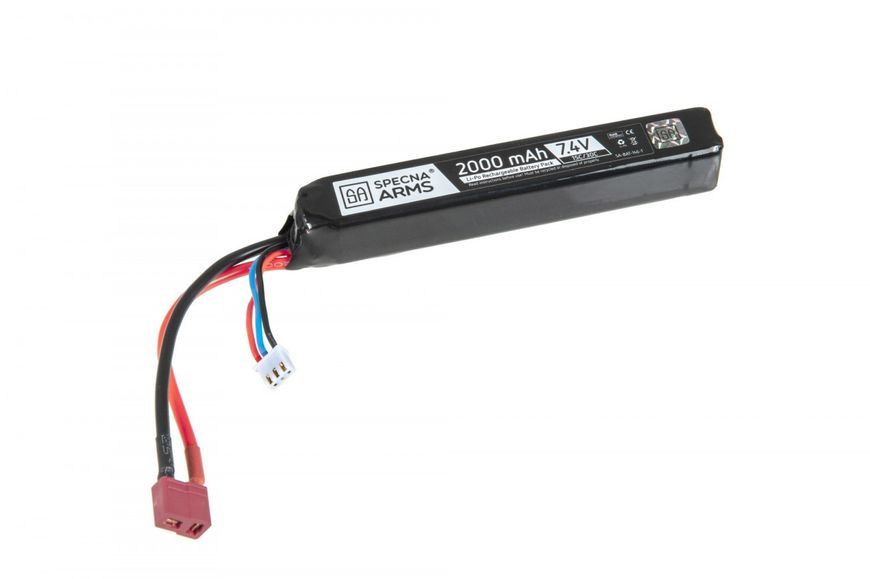 Акумулятор Specna Arms LiPo 7,4V 2000mAh 15/30C Battery - T-Connect 22922 фото