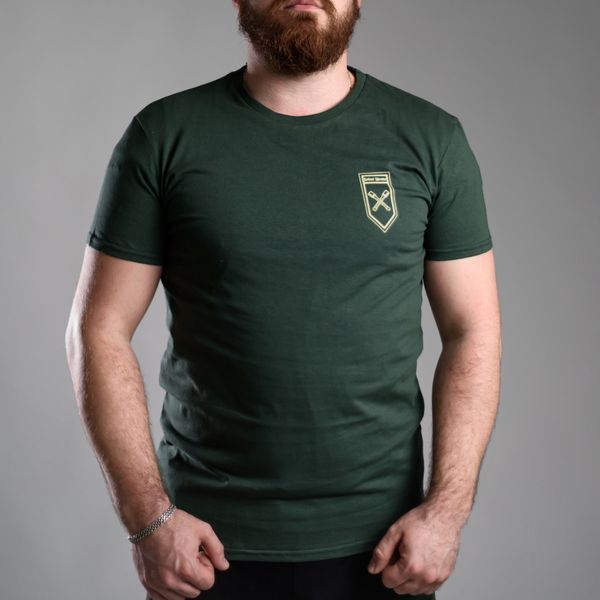 Мужская футболка Rowdy Defend Ukraine MG-42 Olive Size S 31085-s фото