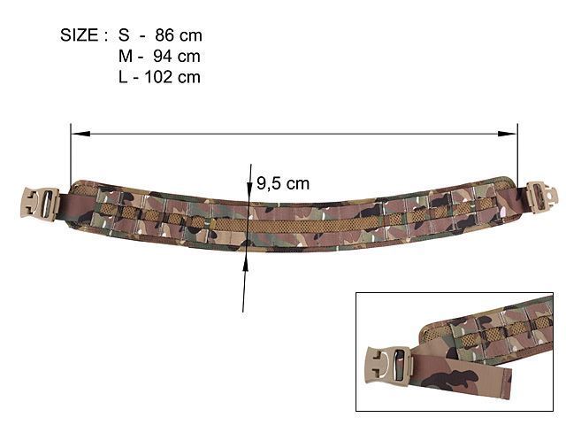 Пояс Emerson Molle Load Bearing Utility Belt Foliage Green Size L 25211 фото