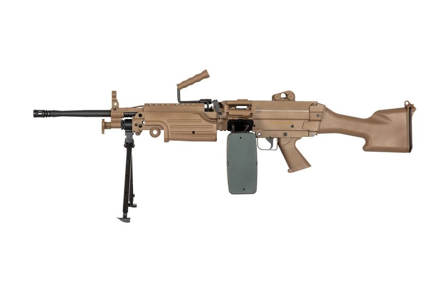 Страйкбольний кулемет Specna Arms SA-249 MK2 Core Tan 28831 фото