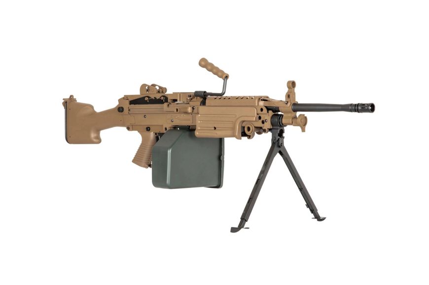 Страйкбольний кулемет Specna Arms SA-249 MK2 Core Tan 28831 фото