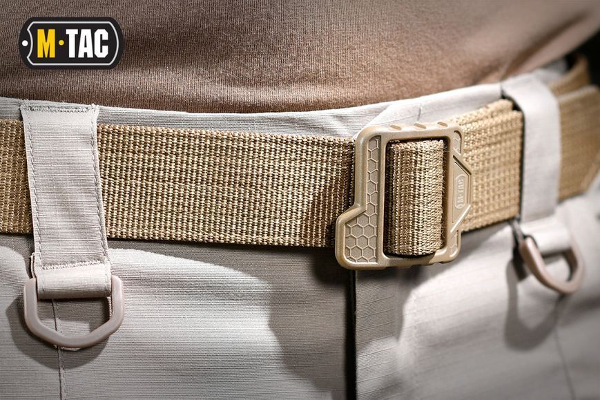 Ремінь M-TAC Double Duty Tactical Belt Hex Coyote Size S 11363-s фото