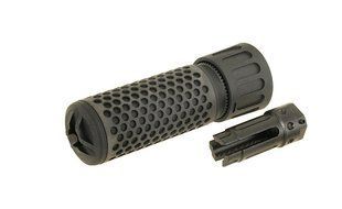Страйкбольний глушник з ДТК Big Dragon 5.56 QDC/CQB Black 12593 фото