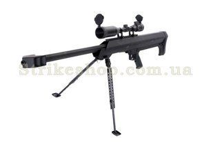 Страйкбольная снайперская винтовка Barrett M99 Snow Wolf Black 4061 фото