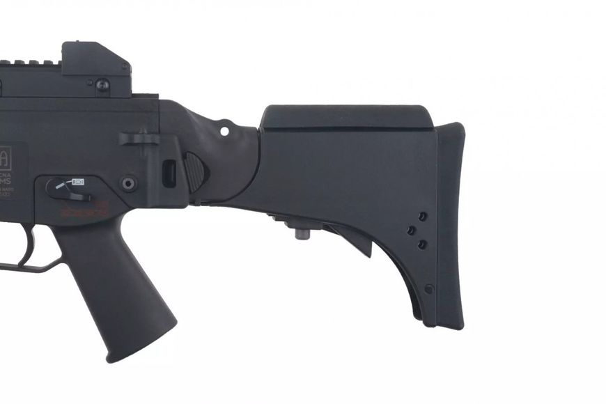 Страйкбольна штурмова гвинтівка Specna Arms Sa-G12V Ebb Carbine Black 25051 фото