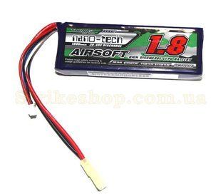 Акумулятор Turnigy Nano-Tech Li-Po 11.1V 1800mAh 20/40C Mini Tamiya 359 фото