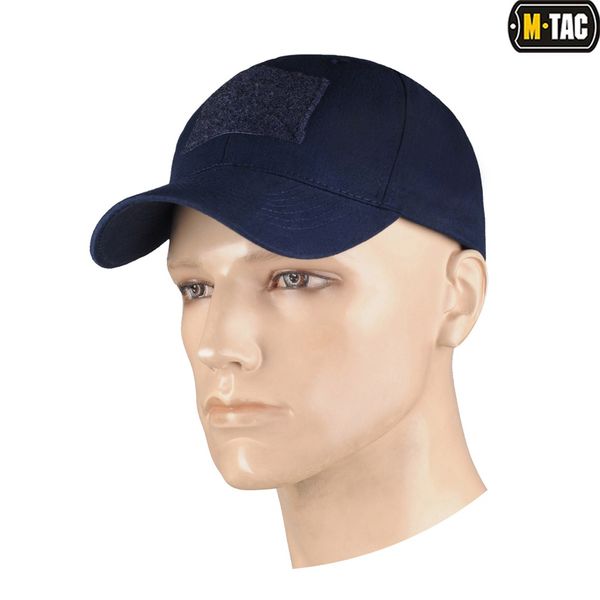 Бейсболка тактична Velcro M-Tac Navy Blue Size S/M 7049-s/m фото