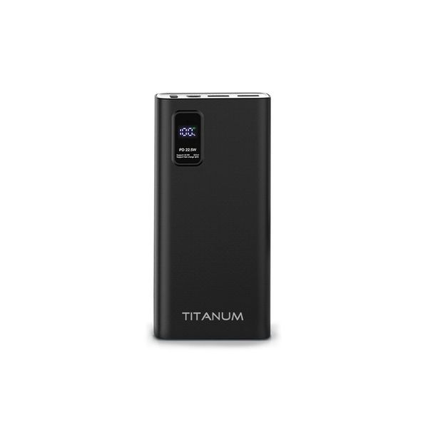 Пауербанк Titanum TPB-727S 22.5W QC+PD 20000mAh Black 27749 фото