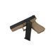 Страйкбольний пістолет WE Glock 17 Gen4. WE-057 Metal GBB Half Tan 16935 фото 4