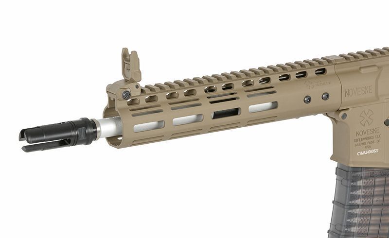 Страйкбольна штурмова гвинтівка Cyma Platinum Noveske 10.5" Gen III Shorty 300BLK AEG Rifle Eshooter ETU Tan 33312 фото