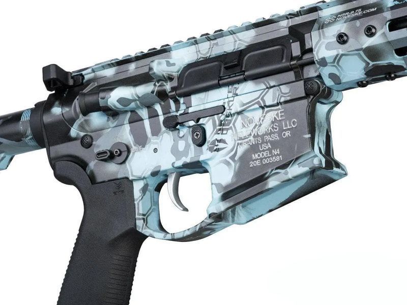 Страйкбольна штурмова гвинтівка EMG Noveske N4 Gen.4 "Shorty" AEG Kryptek Obskura Blue 34183 фото