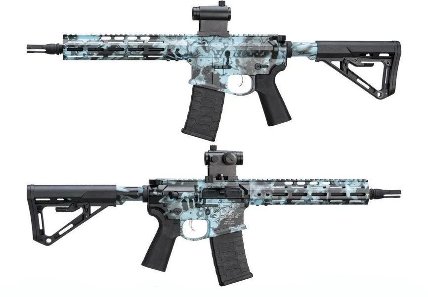Страйкбольна штурмова гвинтівка EMG Noveske N4 Gen.4 "Shorty" AEG Kryptek Obskura Blue 34183 фото