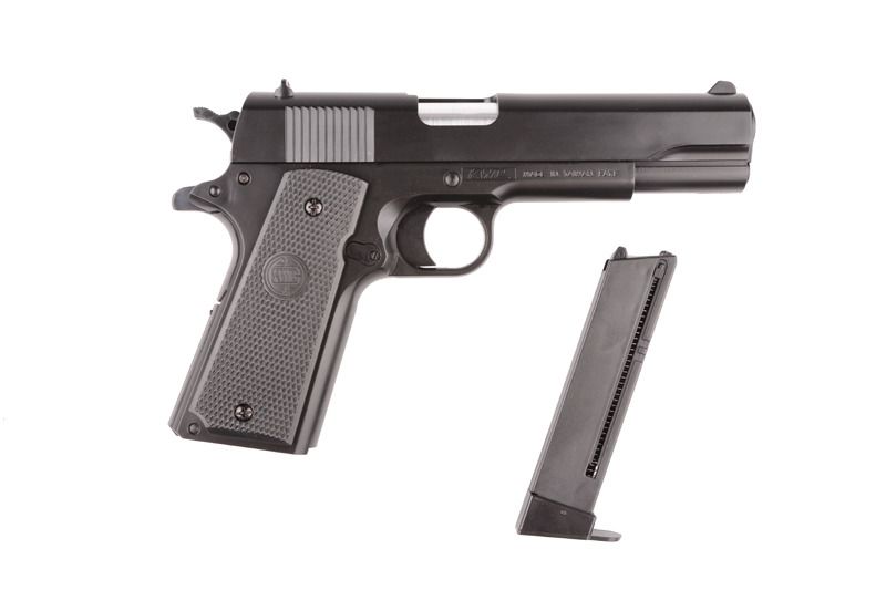 Страйкбольний пістолет KWC Colt 1911 Spring-Action Black 20263 фото