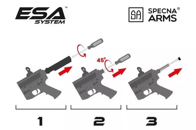 Страйкбольна штурмова гвинтівка Specna Arms SA-C24 Core Black 25851 фото