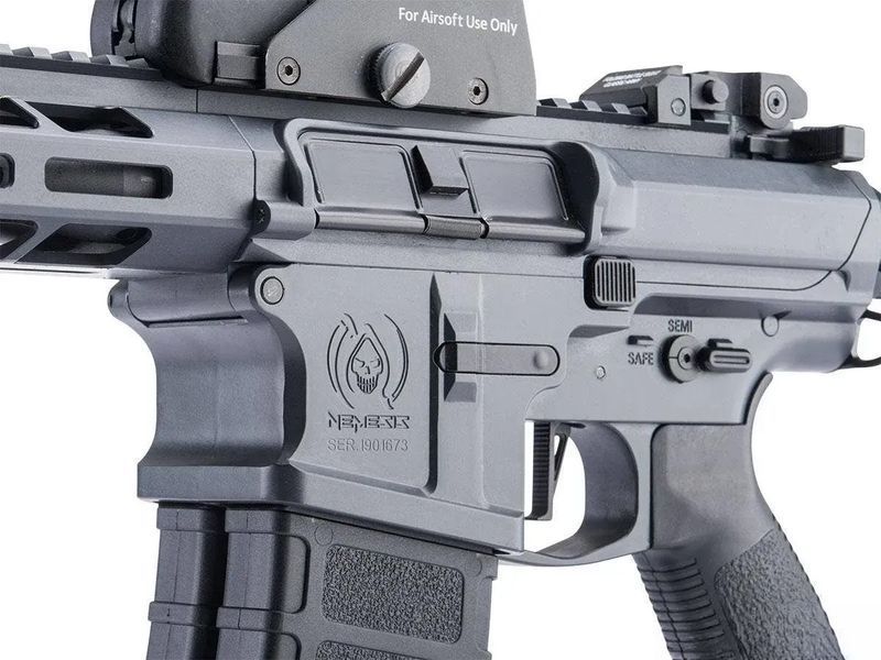 Страйкбольна штурмова гвинтівка Classic Army M4 Double-Barrel DT-4 AEG Grey 34184 фото