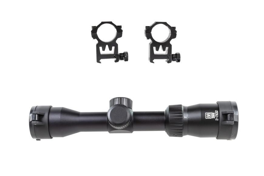 Оптичний приціл Specna Arms CORE 2-7X32 Black 34966 фото