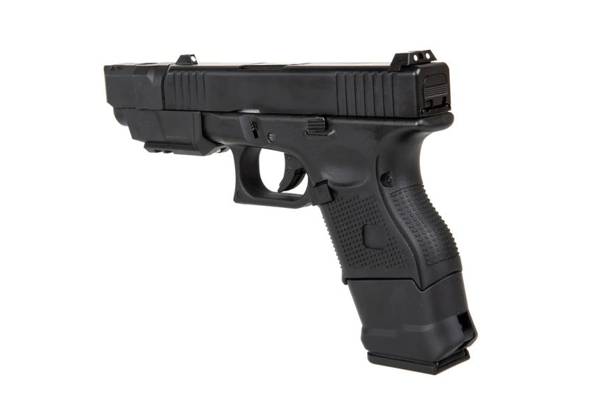 Страйкбольний пістолет D-Boys Glock 26 Advanced Green Gas Black 29833 фото