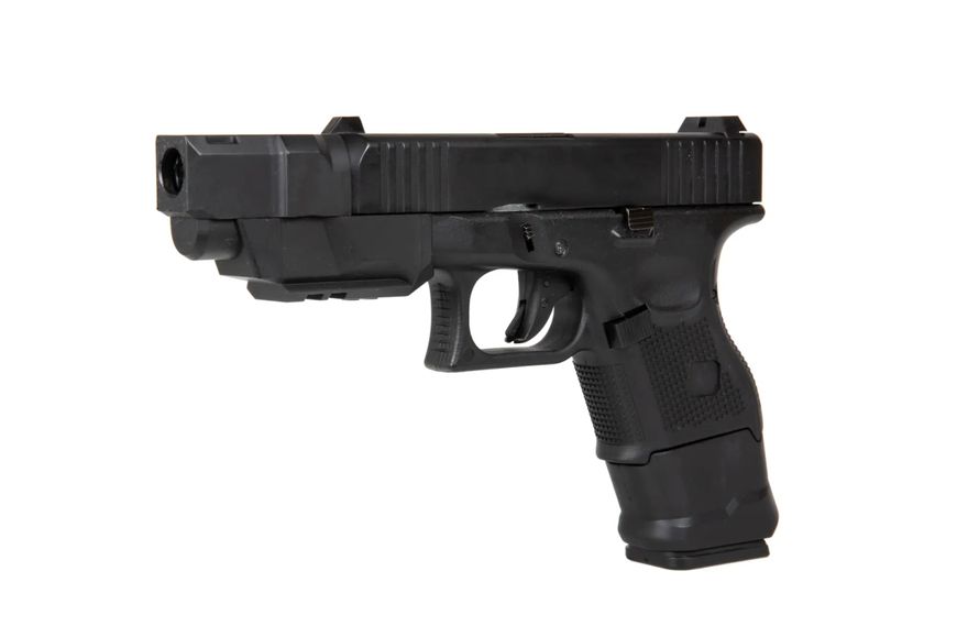 Страйкбольний пістолет D-Boys Glock 26 Advanced Green Gas Black 29833 фото