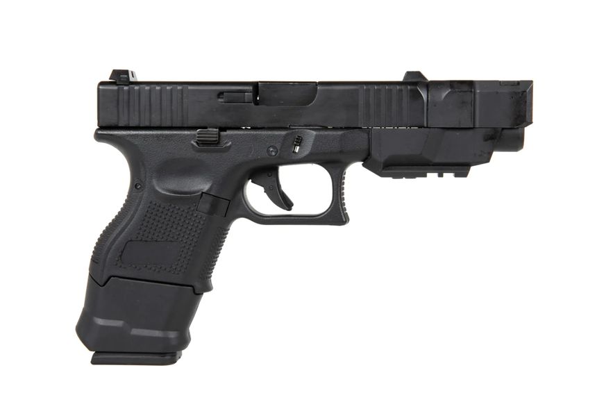 Страйкбольний пістолет D-Boys Glock 26 Advanced Green Gas Black 29833 фото