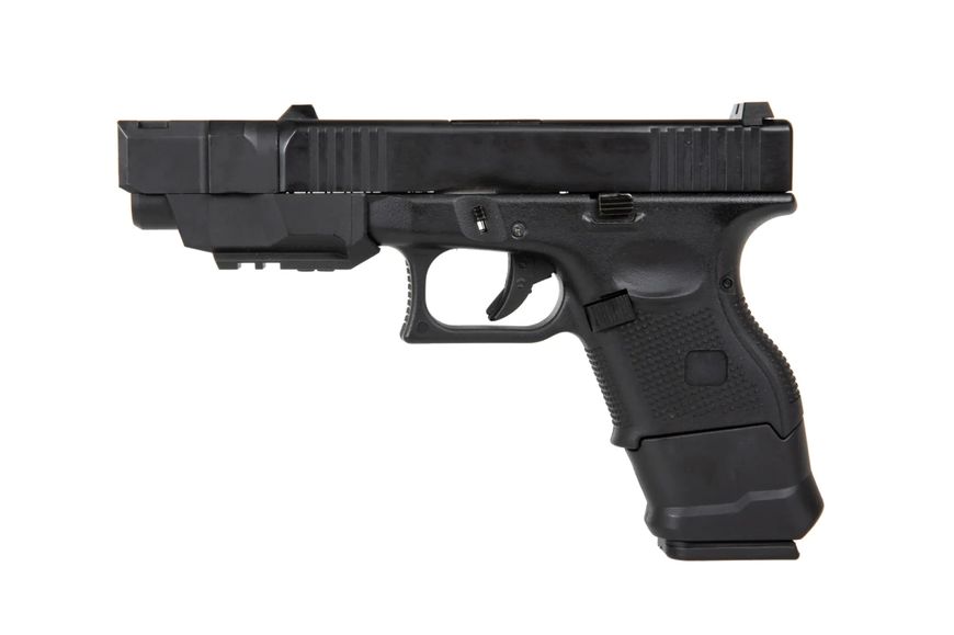 Страйкбольний пістолет D-Boys Glock 26 Advanced Green Gas Black 29833 фото