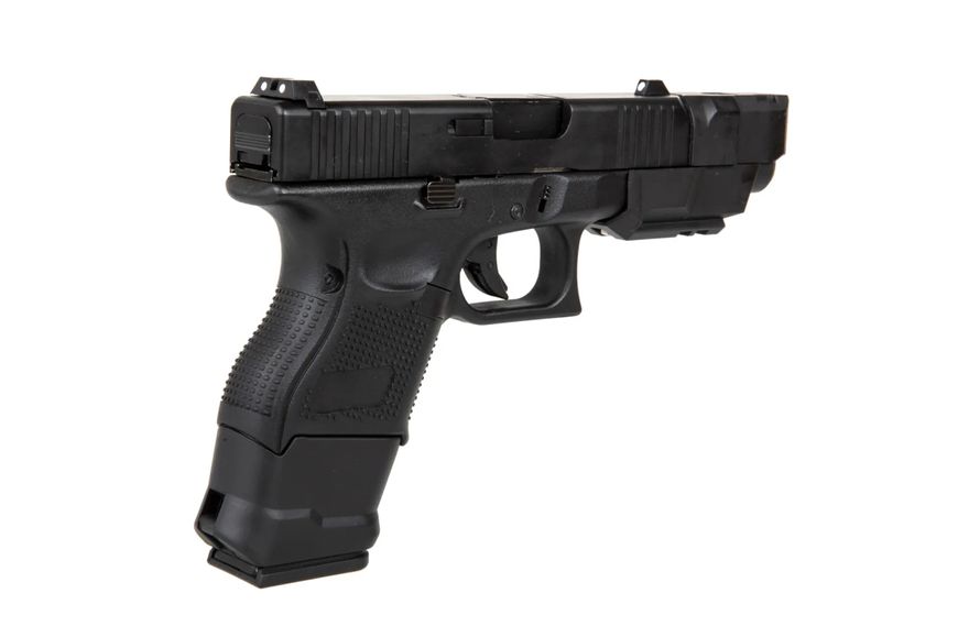 Страйкбольний пістолет D-Boys Glock 26 Advanced Green Gas Black 29833 фото