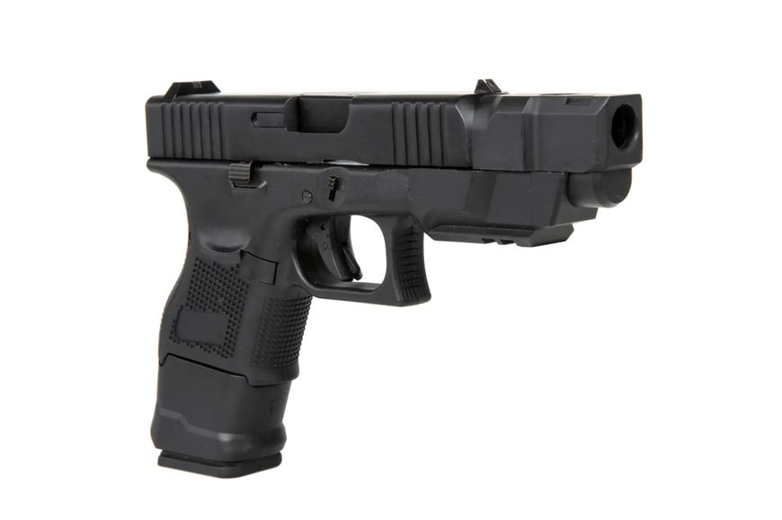 Страйкбольний пістолет D-Boys Glock 26 Advanced Full Auto Green Gas Black 29834 фото