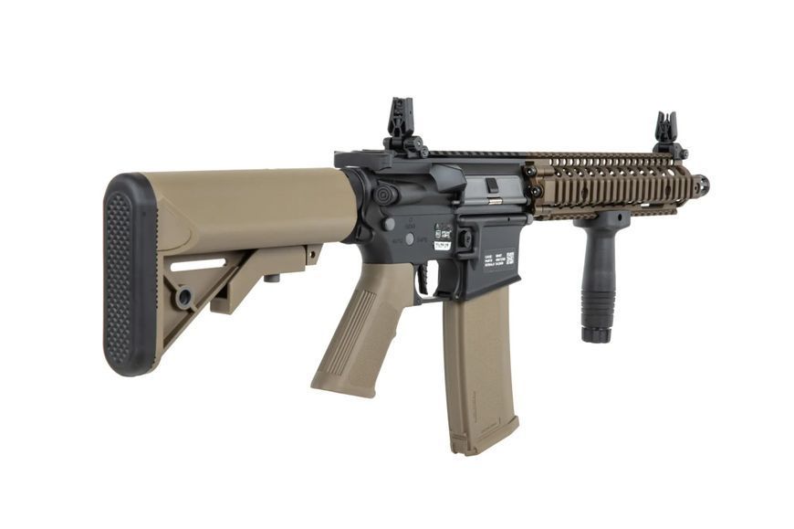 Страйкбольна штурмова гвинтівка Specna Arms Daniel Defense MK18 SA-P19 Prime Hal Etu with brushless motor Chaos Bronze 32656 фото