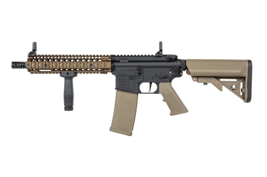 Страйкбольна штурмова гвинтівка Specna Arms Daniel Defense MK18 SA-P19 Prime Hal Etu with brushless motor Chaos Bronze 32656 фото