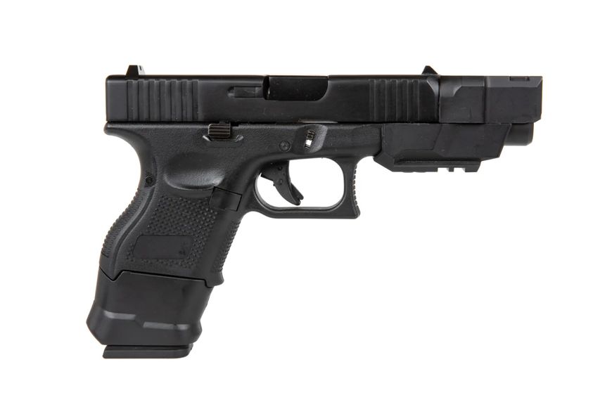 Страйкбольний пістолет D-Boys Glock 26 Advanced Full Auto Green Gas Black 29834 фото