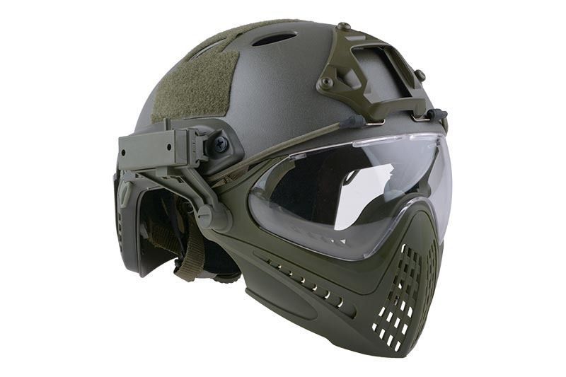 Шолом Ultimate Tactical FAST PJ Piloteer Helmet Replica Olive 12750 фото