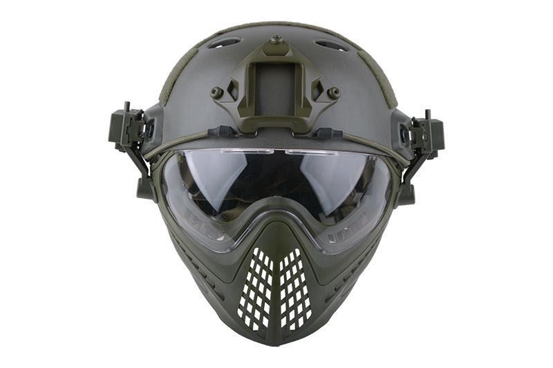 Шолом Ultimate Tactical FAST PJ Piloteer Helmet Replica Olive 12750 фото