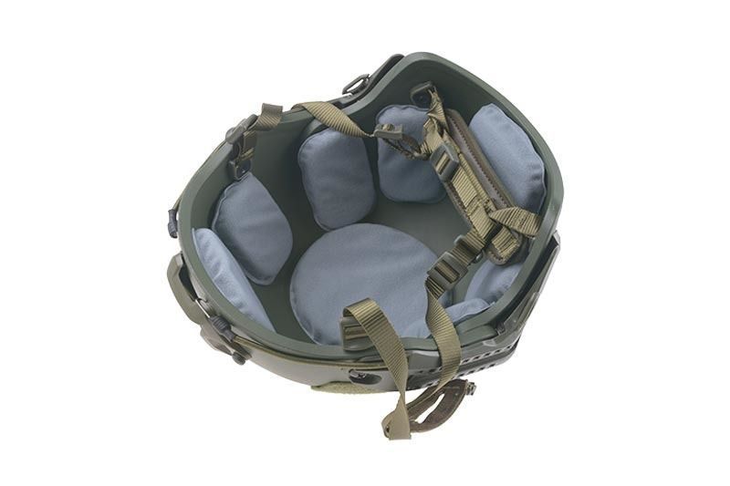 Шолом страйкбольний Ultimate Tactical Air Fast Helmet Replica Olive Drab 19144 фото