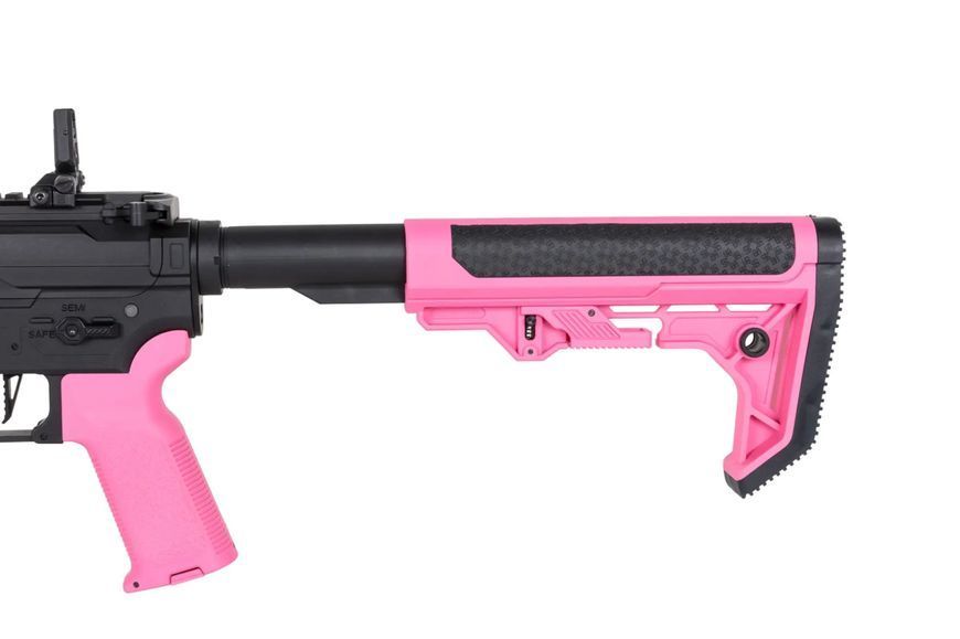Страйкбольна штурмова гвинтівка Specna Arms SA-F04-RL FLEX BLDC Light Ops Stock/ HAL ETU Gen. 2 Pink 34169 фото